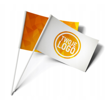 Flaga / Chorągiewka PAPIEROWA - Twoje Logo