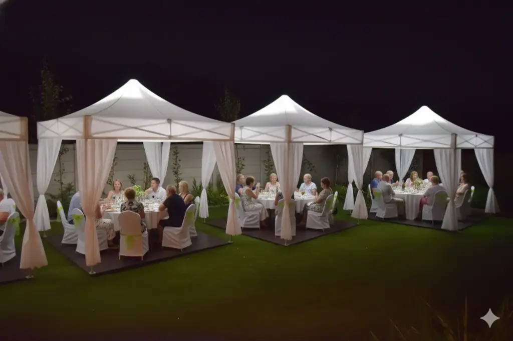 Namiot VIP Biały 4m x 4m 