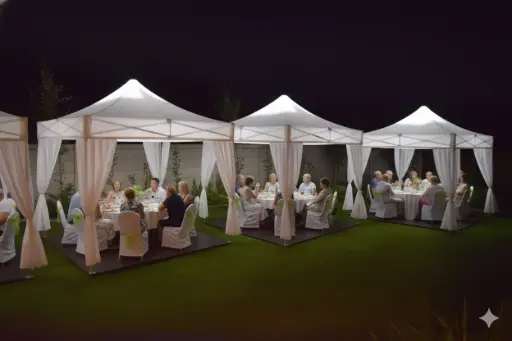 Namiot VIP Biały 4m x 4m 